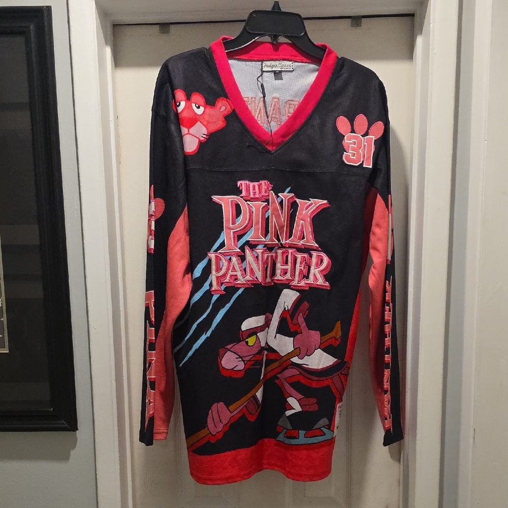 Pink Panther Graphic Long Sleeve Hockey Jersey
